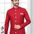 Full ckicken kari computer embroidery indowestern sherwani set with fancy botton