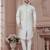 Havy jackard with seqence stone and thread zari work with fancy botton sherwani set