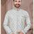 Havy jackard with seqence stone and thread zari work with fancy botton sherwani set