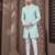 Full computer embroidered with silver thread indowestern sherwani set with thread, stone work & fancy botton