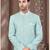 Full computer embroidered with silver thread indowestern sherwani set with thread, stone work & fancy botton