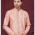 Full computer embroidery, with degital printed indowestern sherwani set with thread, stone work & fancy botton