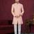 Full computer embroidery, with degital printed indowestern sherwani set with thread, stone work & fancy botton