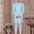 Full computer embroidery, with sheded degital printed indowestern sherwani set with thread, stonework &fancy botton