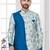 Havy ancale cross style attached with degital printed,  dhoti indowestern sherwani set)