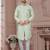 Havy jackard with seqence stone and thread zari & less work with fancy botton sherwani set