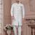 Havy jackard with seqence stone and thread zari work with fancy botton sherwani set