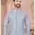 Full computer embroidery, with degital printed indowestern sherwani set with thread, stone work & fancy botton