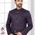 Purple indowestern sherwani set with fancy button (nawabi)