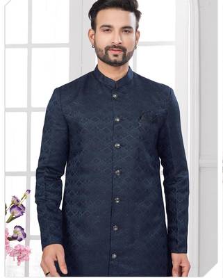 Havy nwabi indowestern sherwani set with fancy button (nawabi) 2