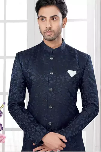 Havy nwabi indowestern sherwani set with fancy button (nawabi)