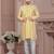 Havy open jacket style attached indowestern set with thread and stone work with potali botton