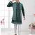 Open jacket with full embroidery work indowestern pajama set