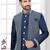 Open jacket with full embroidery work indowestern pajama set