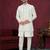 Open jacket with full embroidery work indowestern pajama set