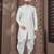 Full computer embroidery with silver thread indowestern sherwani set