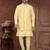 Open jacket with full embroidery work indowestern pajama set