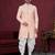 Full computer embroidery with silver thread sherwani set