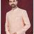Full computer embroidery with silver thread sherwani set