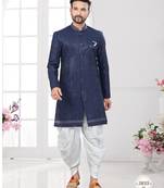 Full computer embroidery with sequence work all over sherwani
