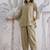Olive Green Cotton Slub Co-Ord Set