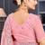 Pink sequin embroidered georgette designer saree