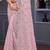 Lavender sequin embroidered georgette designer saree