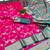 Pink soft silk blend saree with zari weaving meenakari design