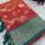 Pink soft silk blend saree with zari weaving meenakari design