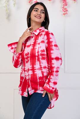 cotton mulmul tie n die shirts 4