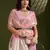 Pink Color All Over Gota-patti Weaves Checks Work Tissue Linen Silk Saree 