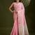 Pink Color All Over Gota-patti Weaves Checks Work Tissue Linen Silk Saree 