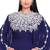 Luxurious Floor-Length Navy Blue Stitched Kaftan with Heavy Handwork Embroidery