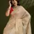 Cream Color With Resham Weaving Work Muga Cotton Paithani Saree 