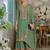 green chinon SILK  embroidery party wear suit set  