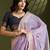 Lavender Color With Resham Weaving Work Muga Cotton Paithani Saree 