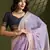 Lavender Color With Resham Weaving Work Muga Cotton Paithani Saree 