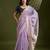 Lavender Color With Resham Weaving Work Muga Cotton Paithani Saree 