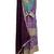 Light blue & purple bandhani embroidered palazzo suits free size - upto 42