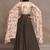 multi-color maslin jumpsuit with flared palazzo and cape sleeves