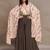 multi-color maslin jumpsuit with flared palazzo and cape sleeves