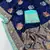 navy blue dola silk blend saree 