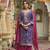 PURPLE HEAVY CHINON EMBROIDERY PARTY WEAR SUIT 