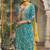 GREEN CHINON SILK PARTY WEAR EMBROIDERY PARTY WEAR SUIT SET 