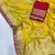 yellow soft dola silk blend saree