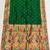 Green  faux banarasi silk saree with paithani rich weaved pallu and blouse