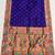 Violet silk blend saree with paithani weaved pallu and blouse