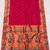Pink green silk blend saree with paithani weaved pallu and blouse