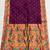 Wine silk blend saree with paithani weaved pallu and blouse