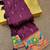 Wine silk blend saree with paithani weaved pallu and blouse